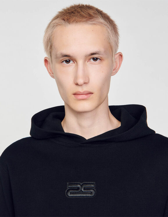 Knit hoodie