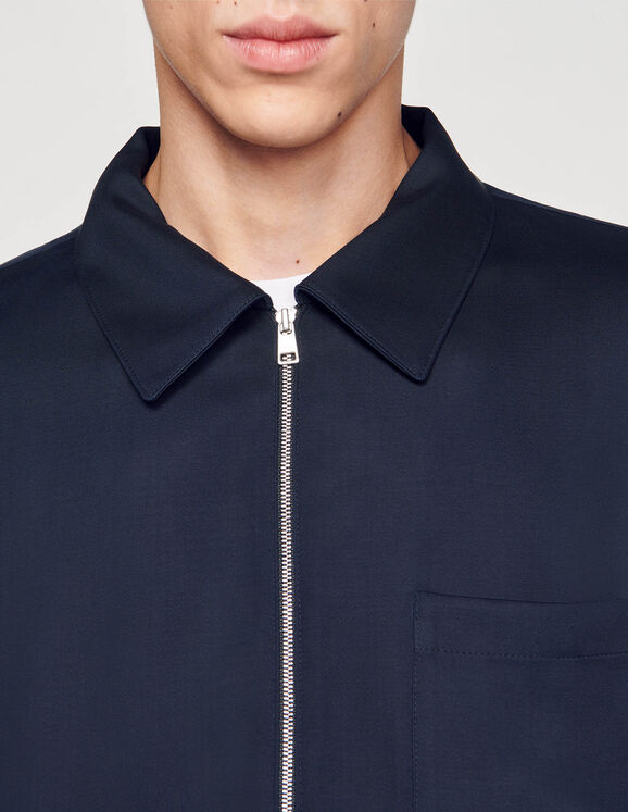 Zip-up shirt