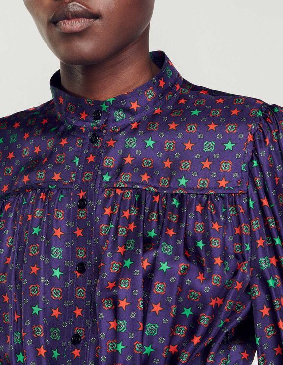 Printed midi dress