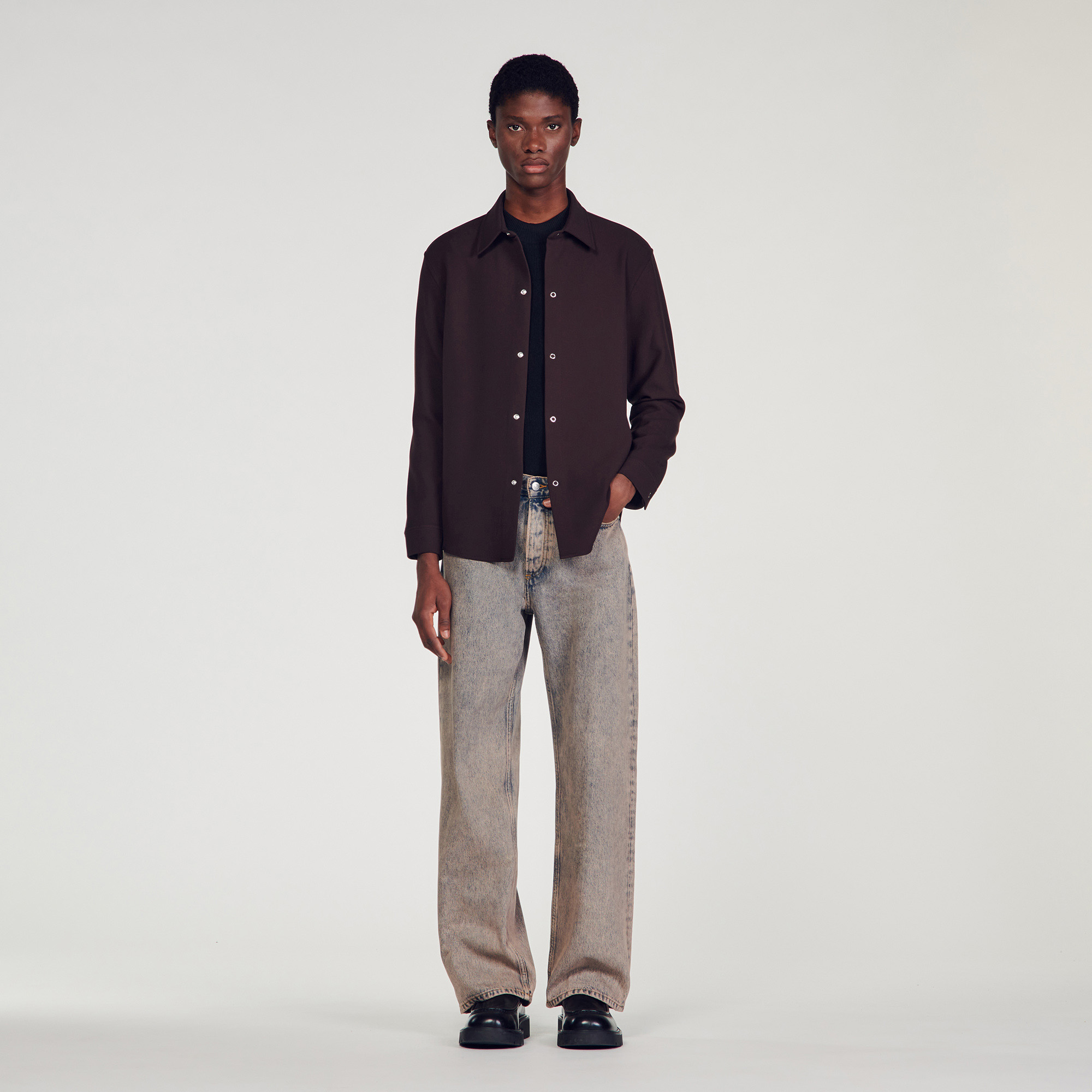 Long-sleeve jersey shirt