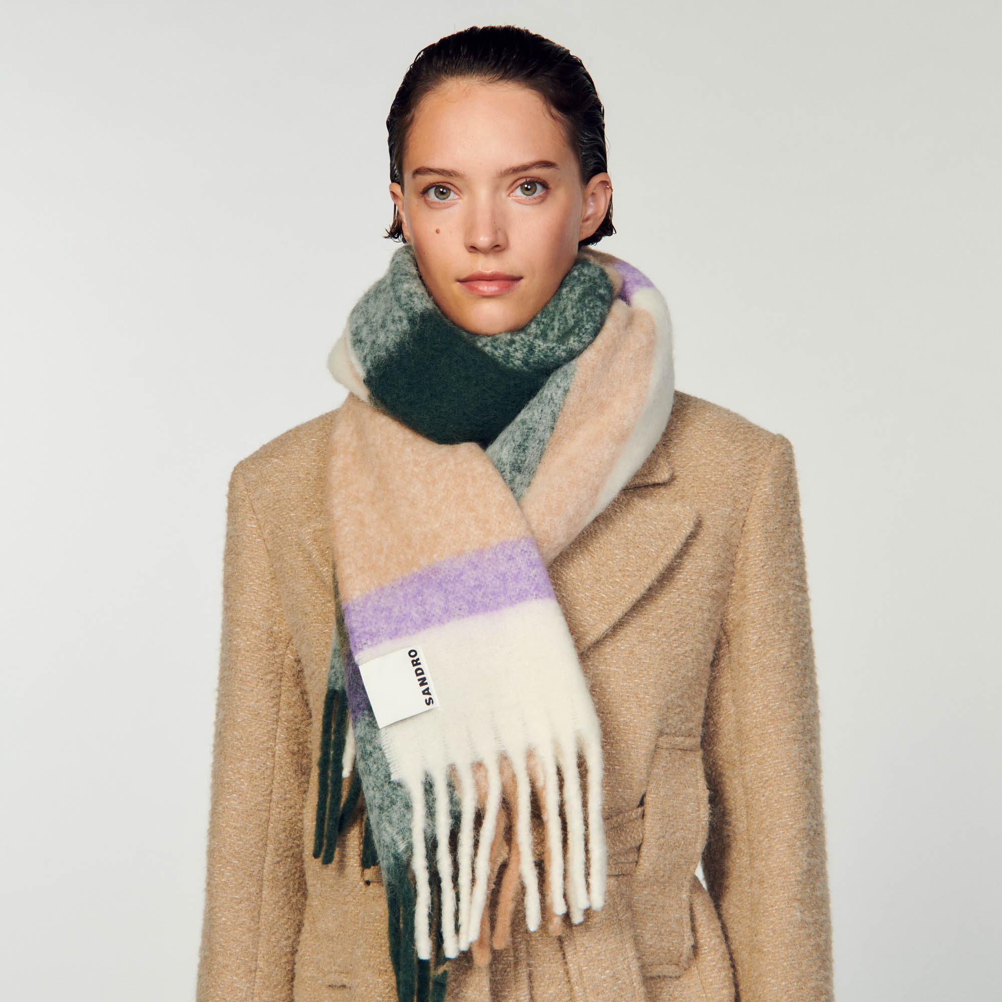 Checked scarf