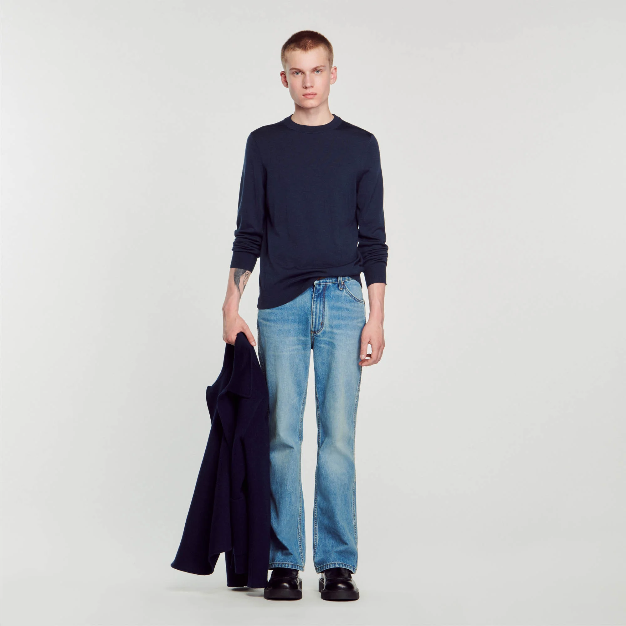 Fine knit wool sweater