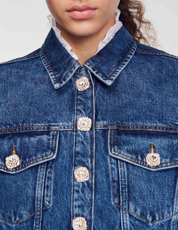 Cropped denim jacket