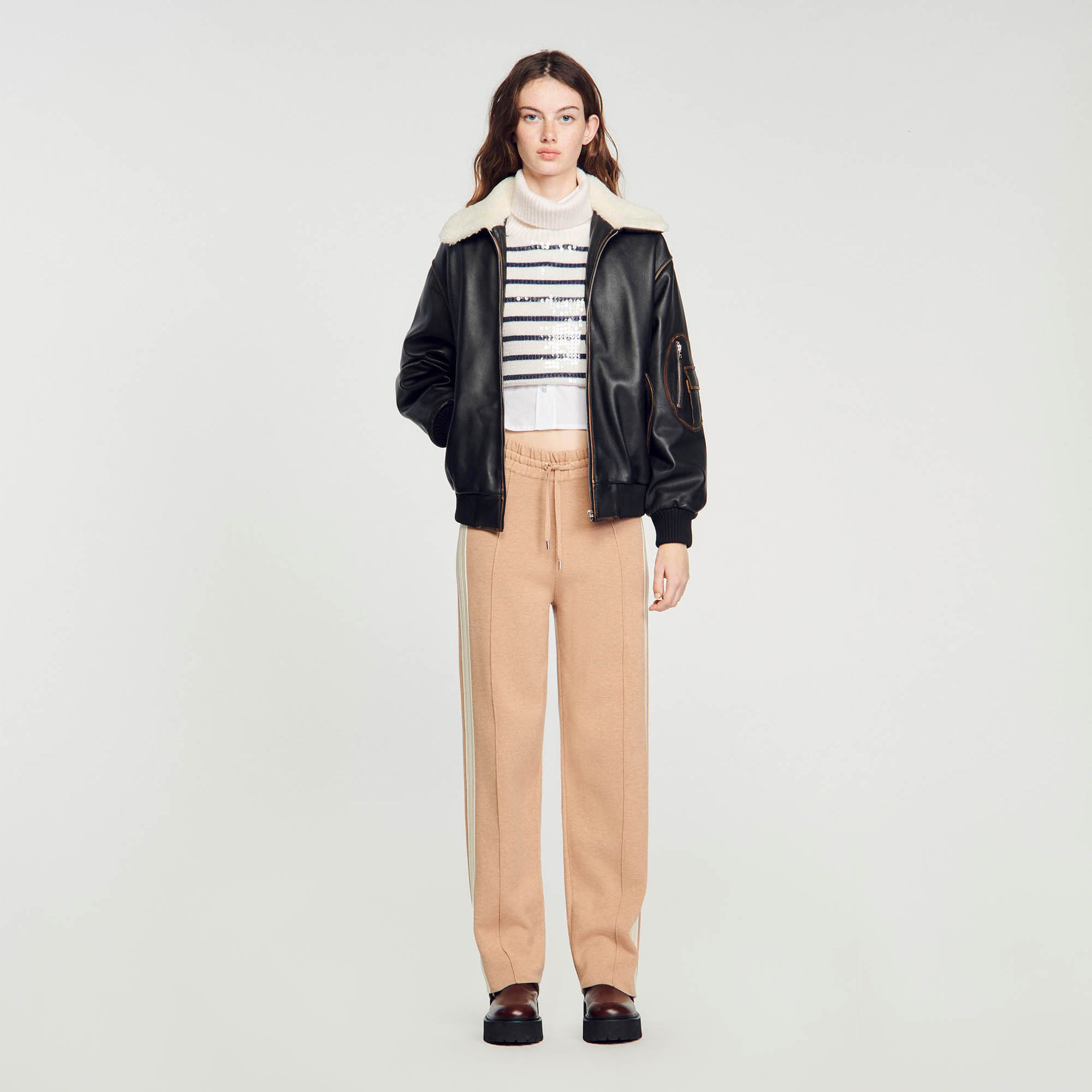 Knit jogging bottoms