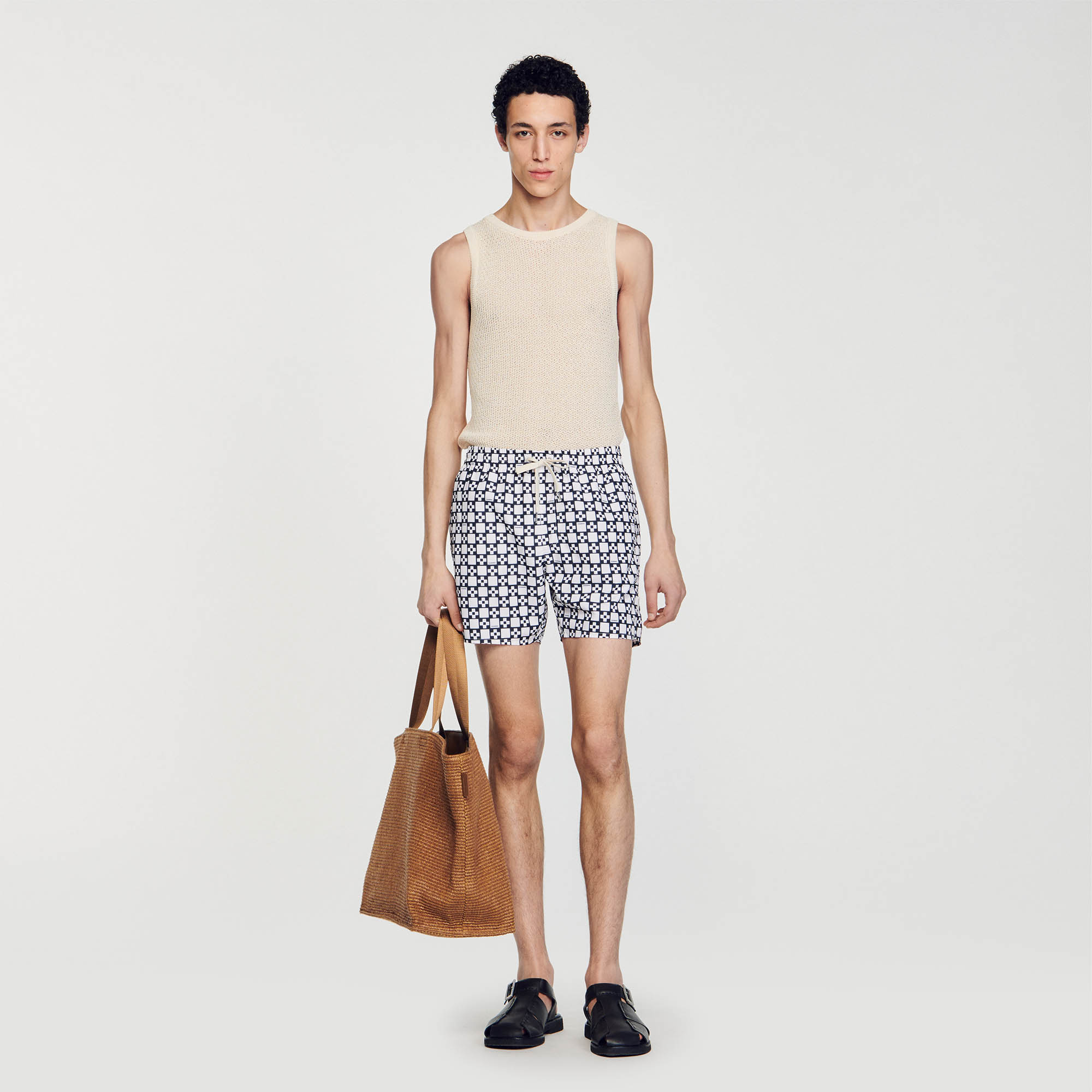 Square Cross swim shorts