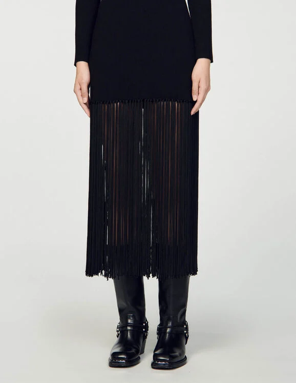 Knit maxi dress