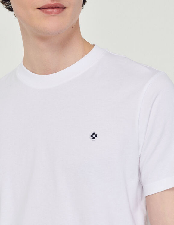 T-shirt with Square Cross patch