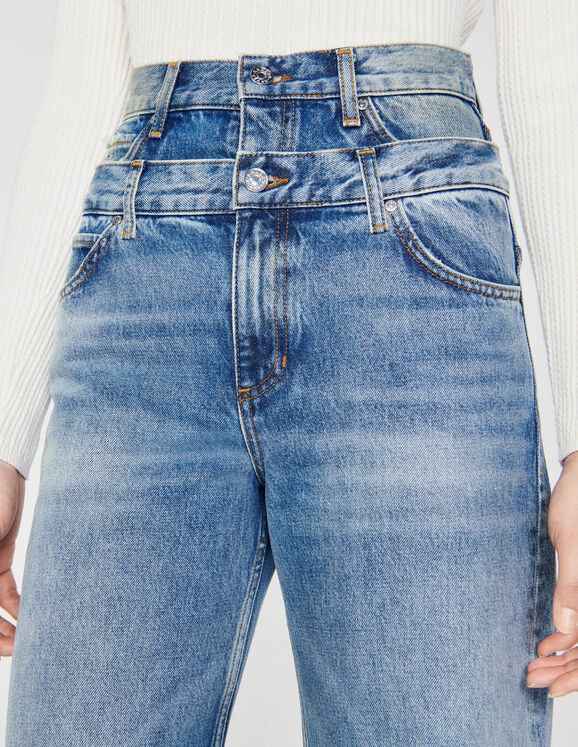 Double-belted jeans