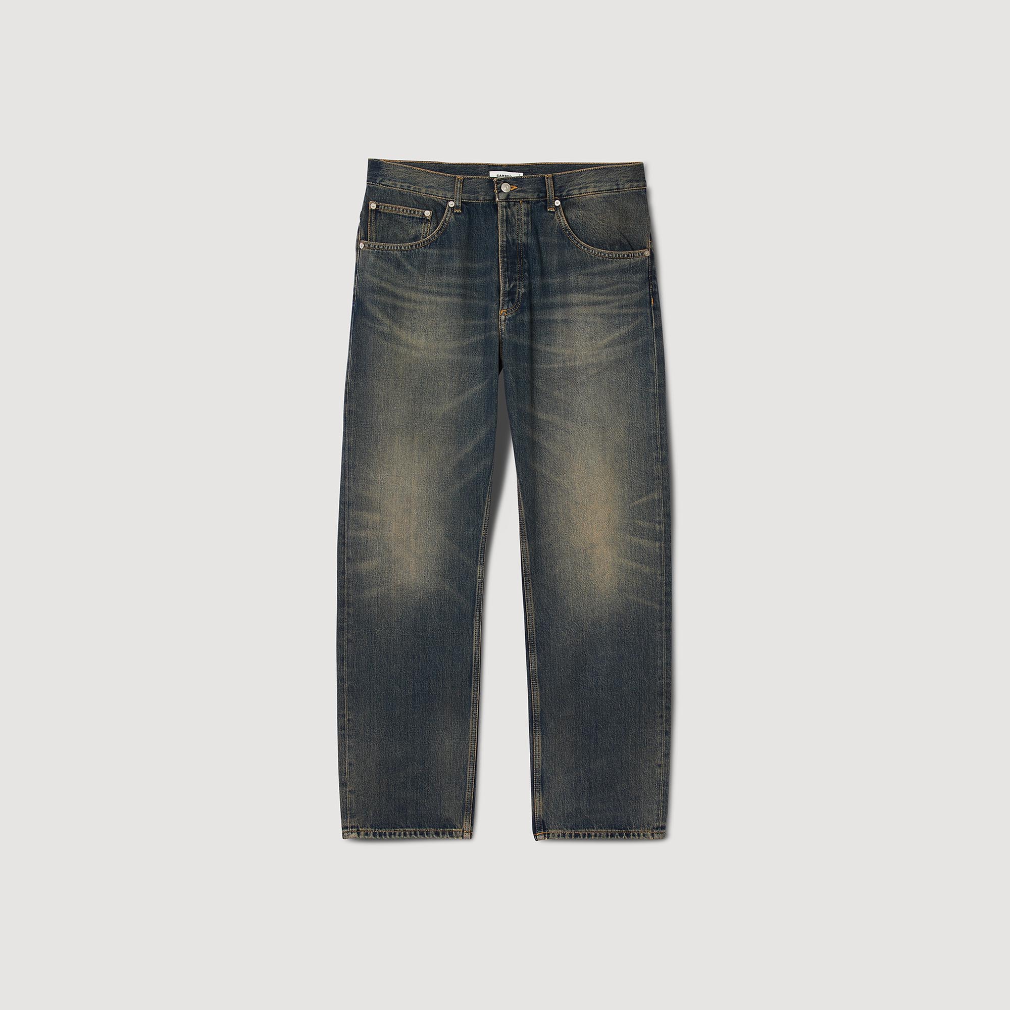 Regular faded jeans