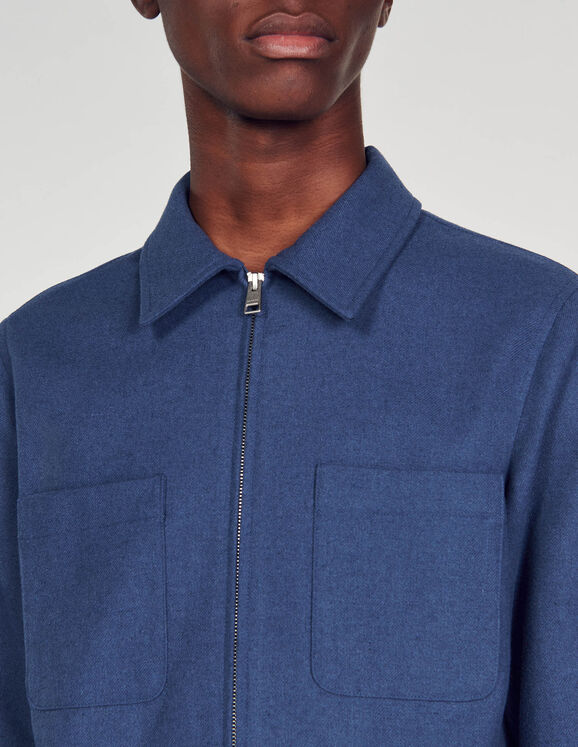 Wool overshirt