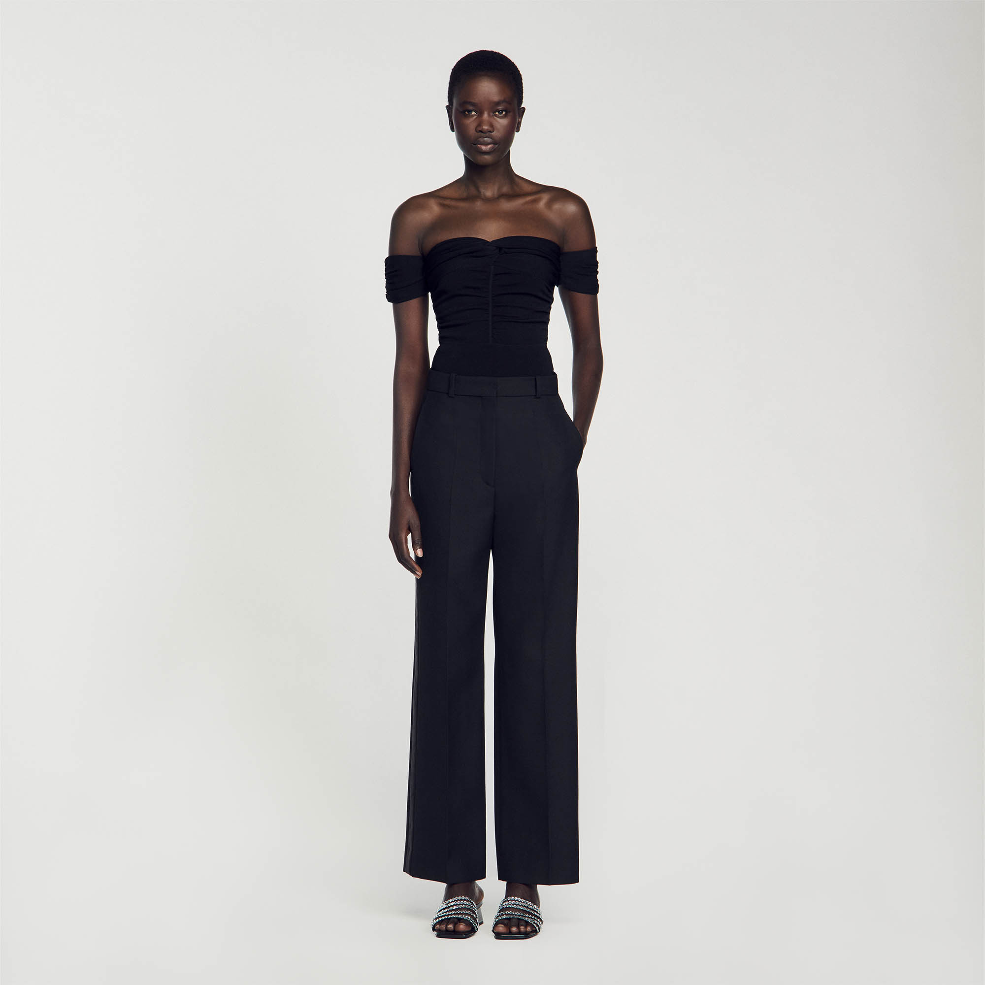 Straight-leg pants