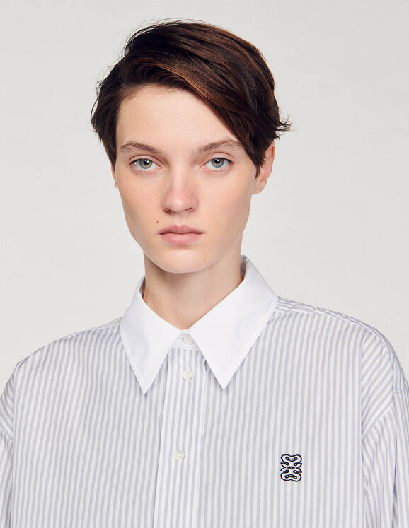 Oversized striped shirt