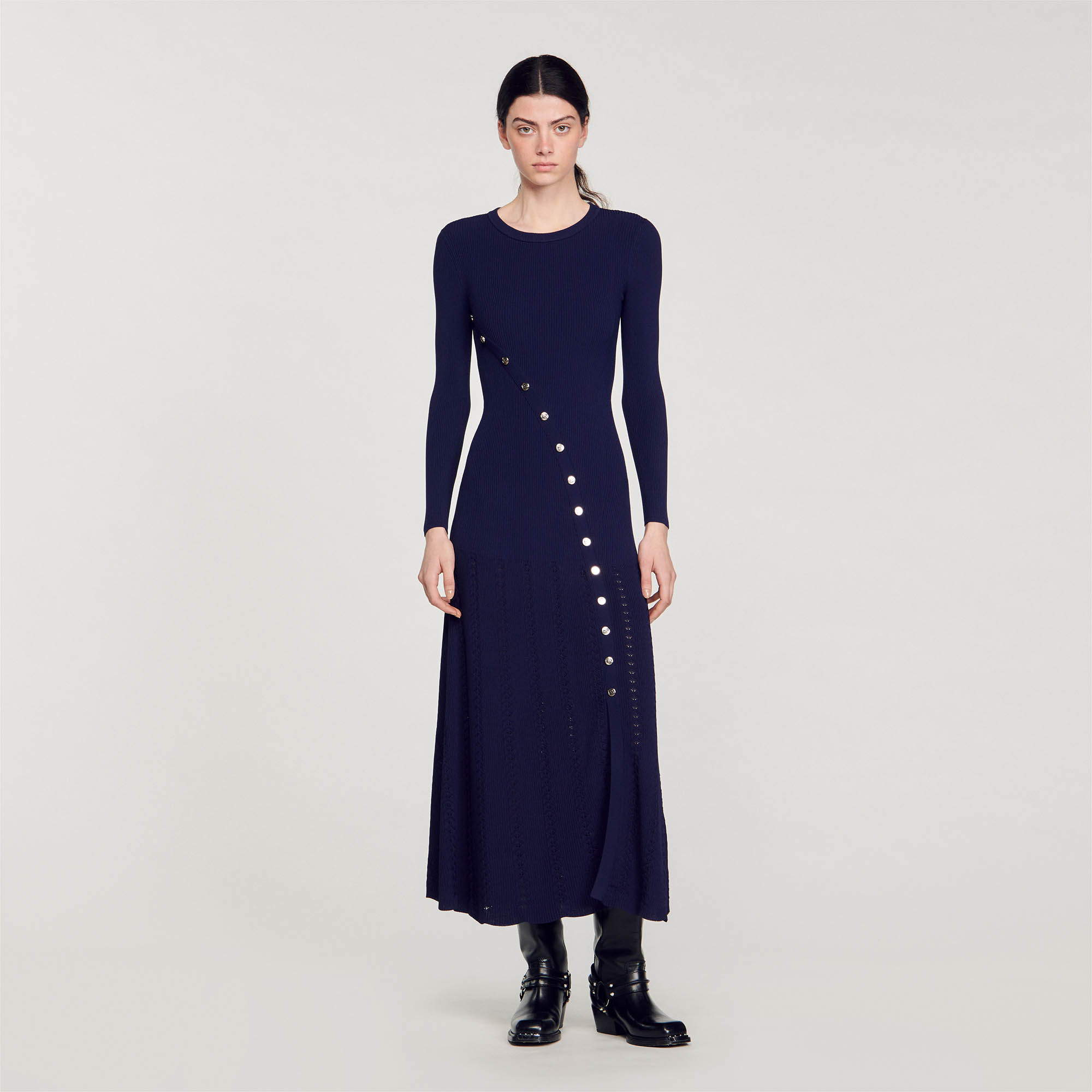 Knit midi dress