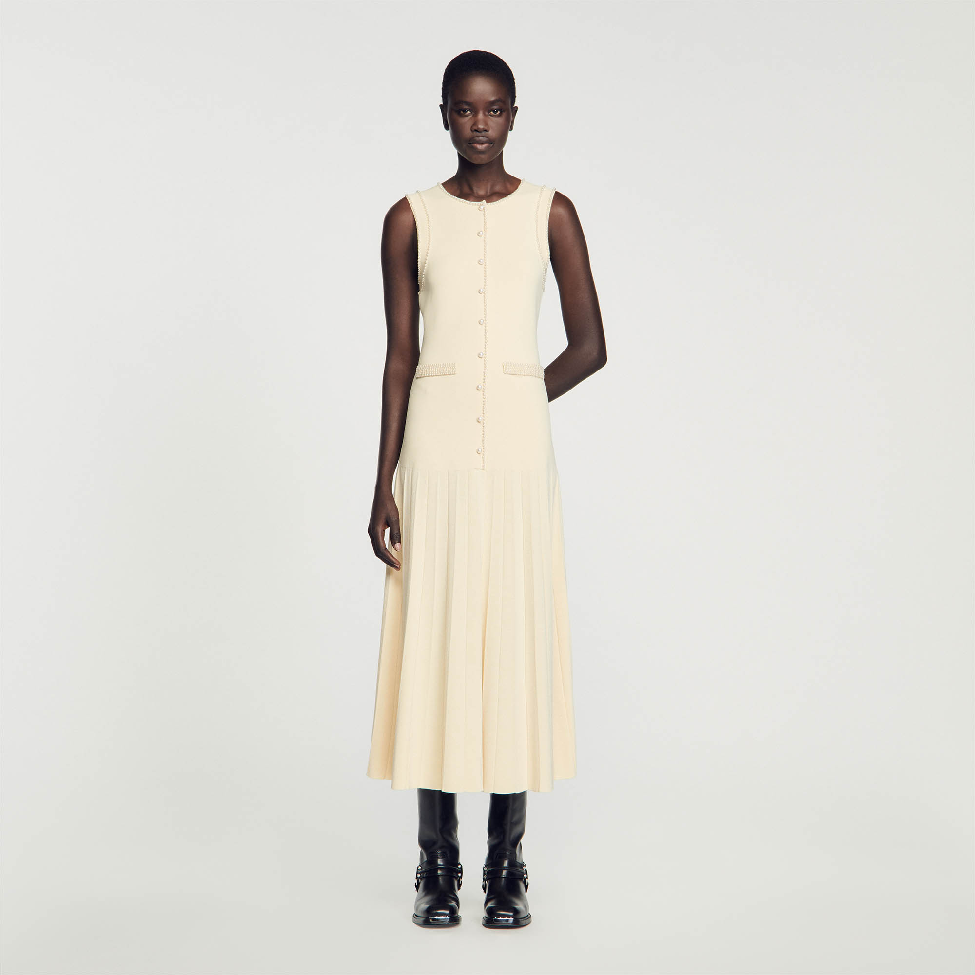 Knit midi dress