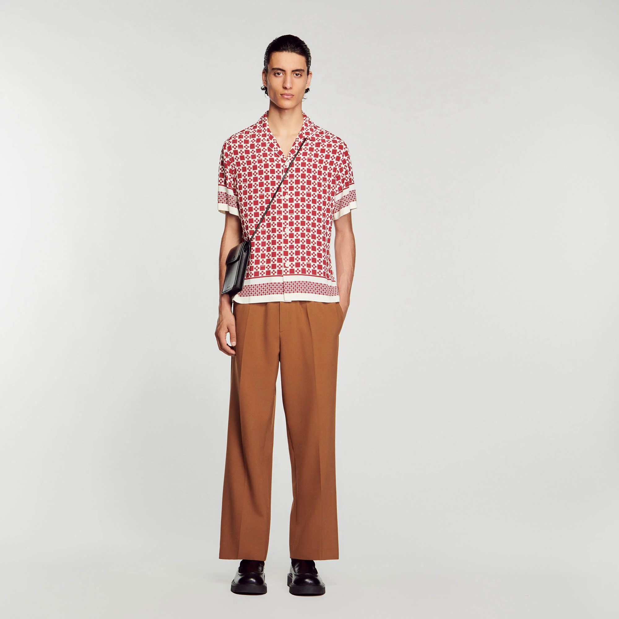 Short-sleeve Square Cross shirt
