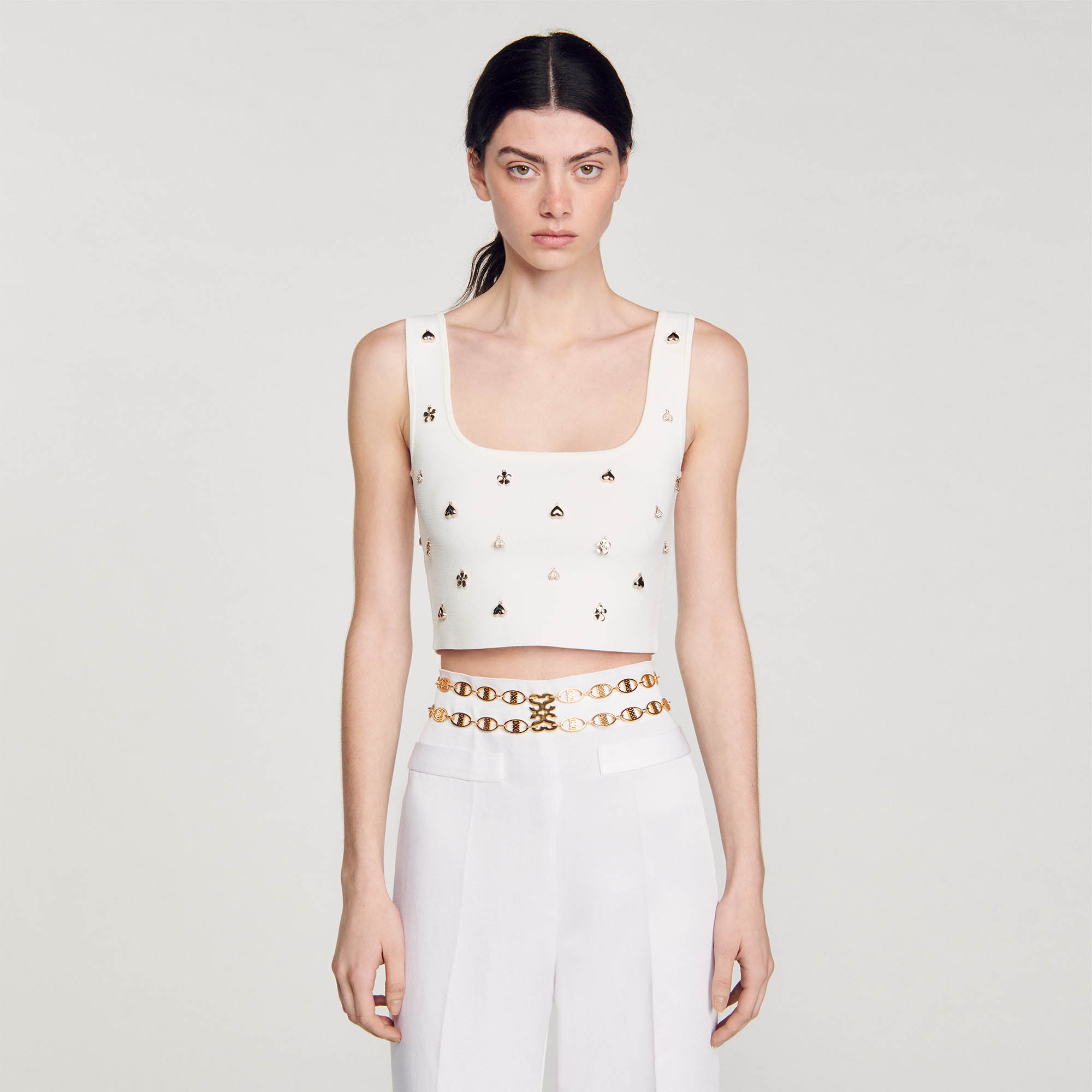 Double chain jewellery belt