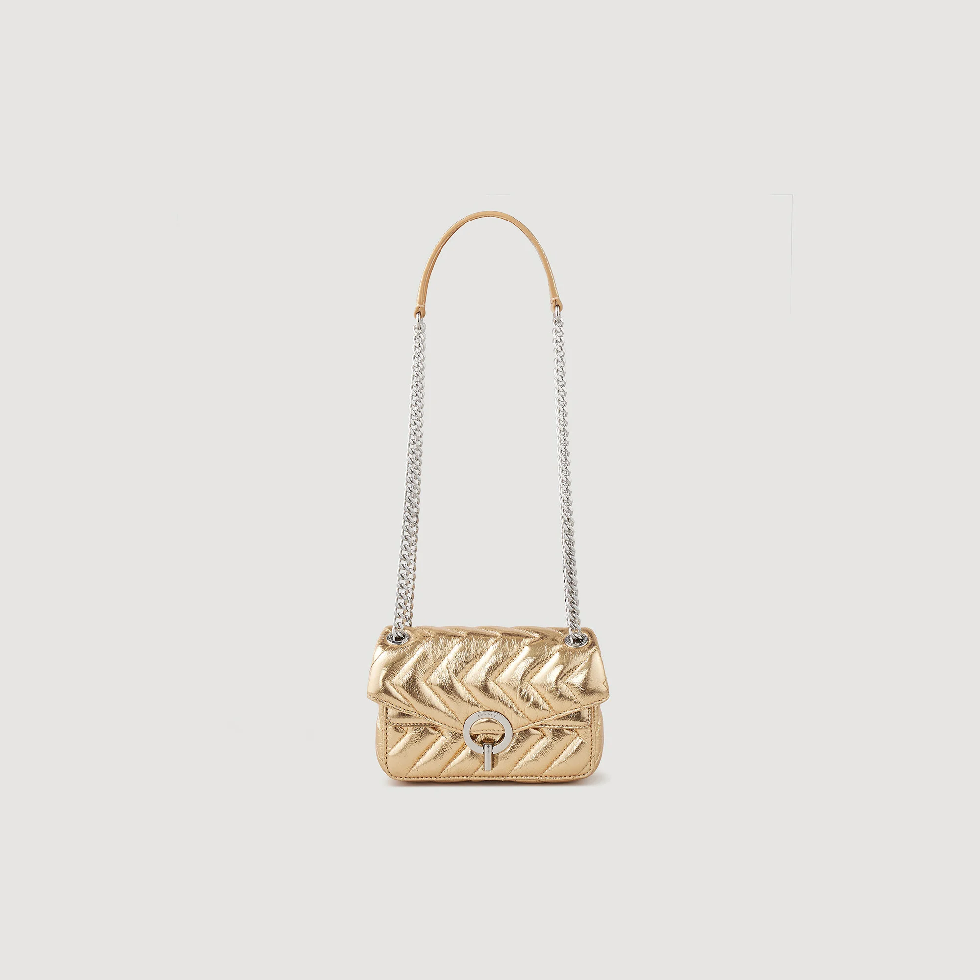 Metallic leather Yza Mini Bag