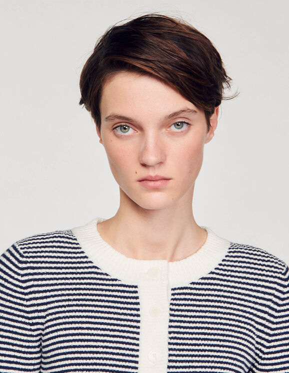 Terry knit cardigan