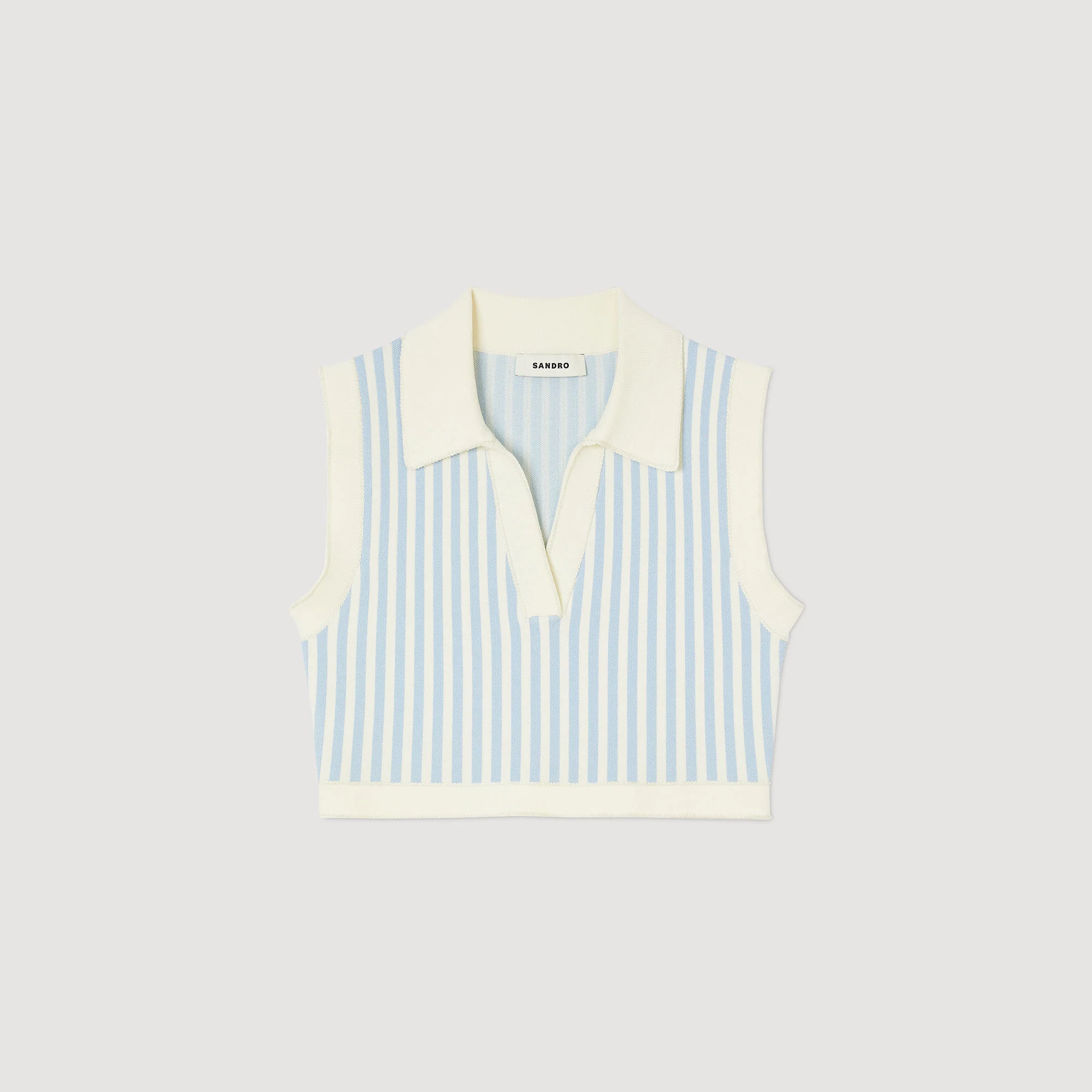 Cropped striped jumper