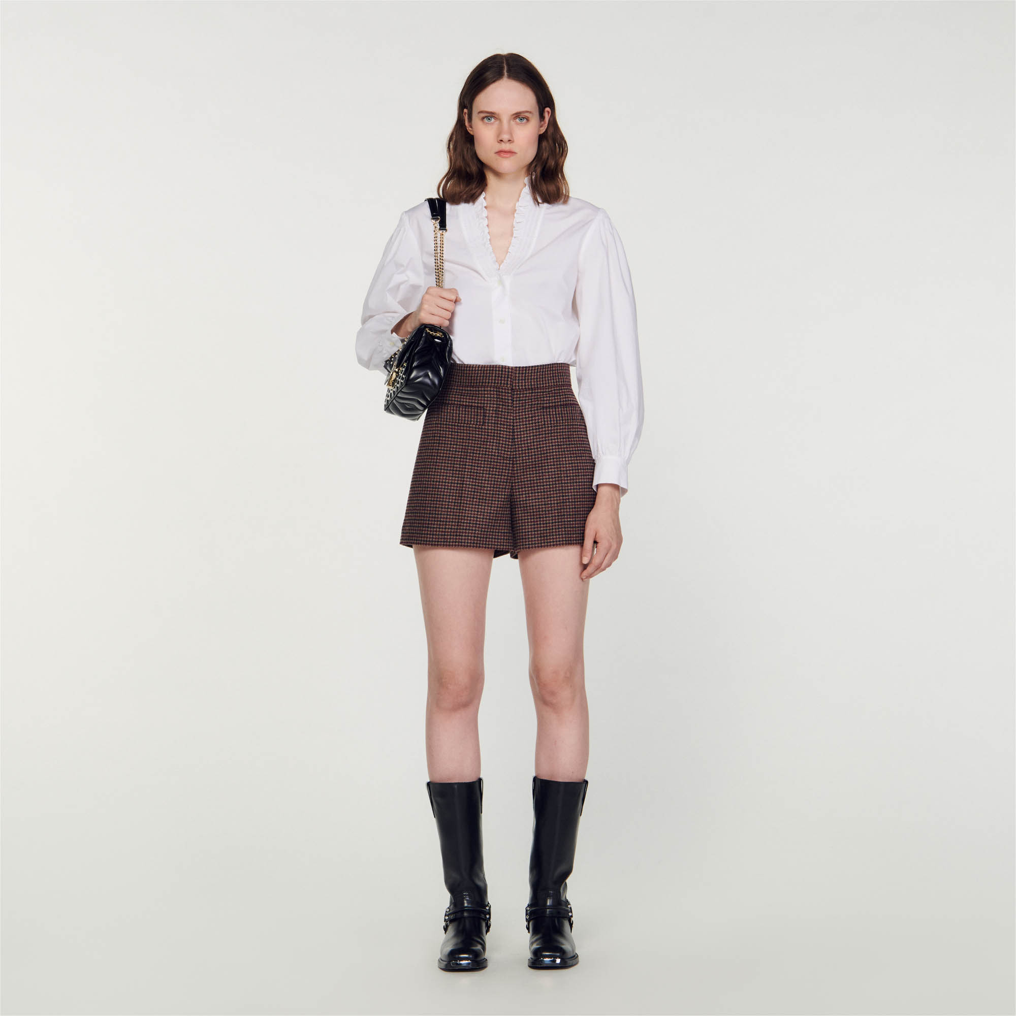Houndstooth shorts