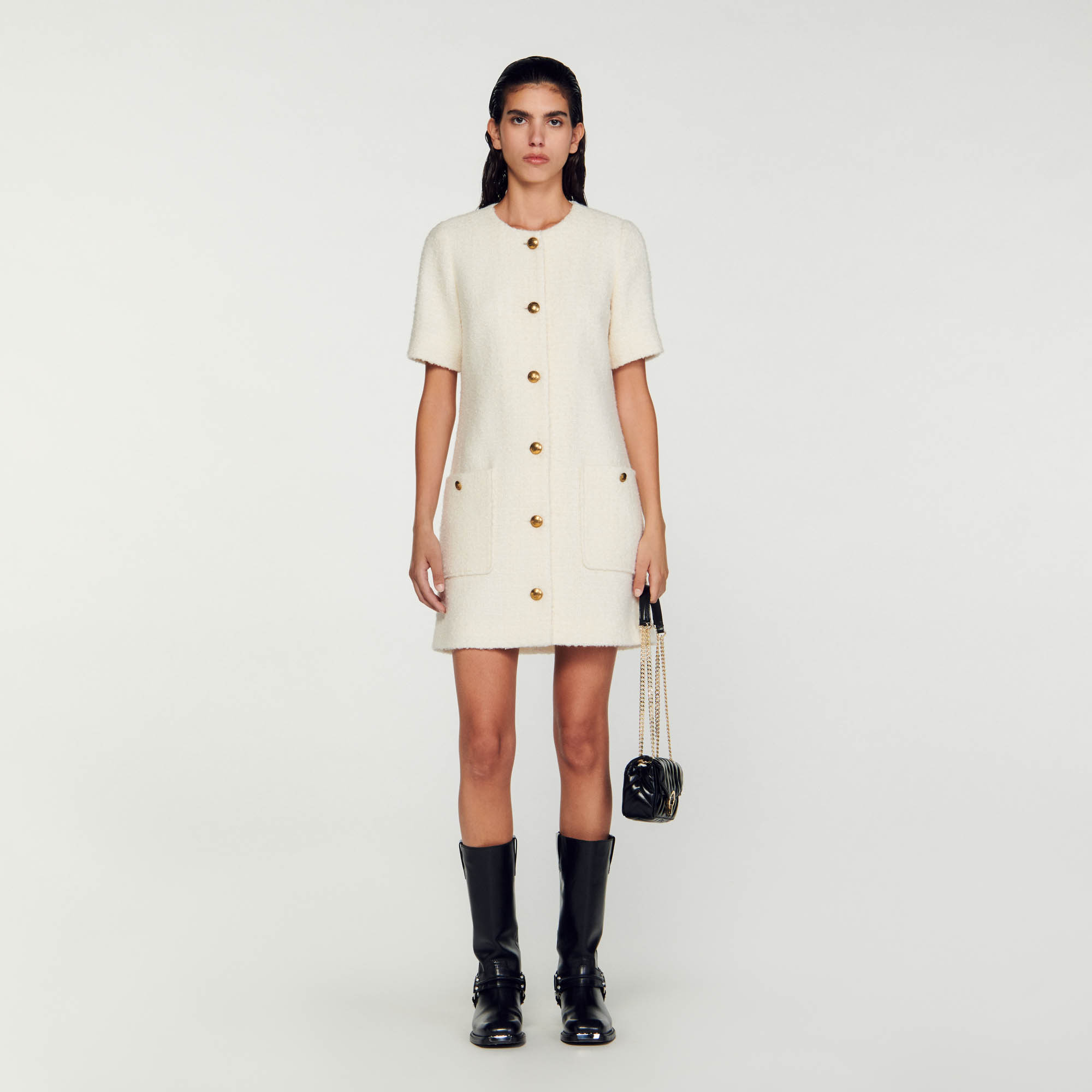 Short tweed dress