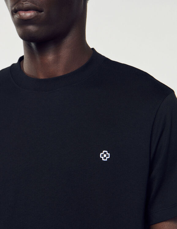 T-shirt with Square Cross patch