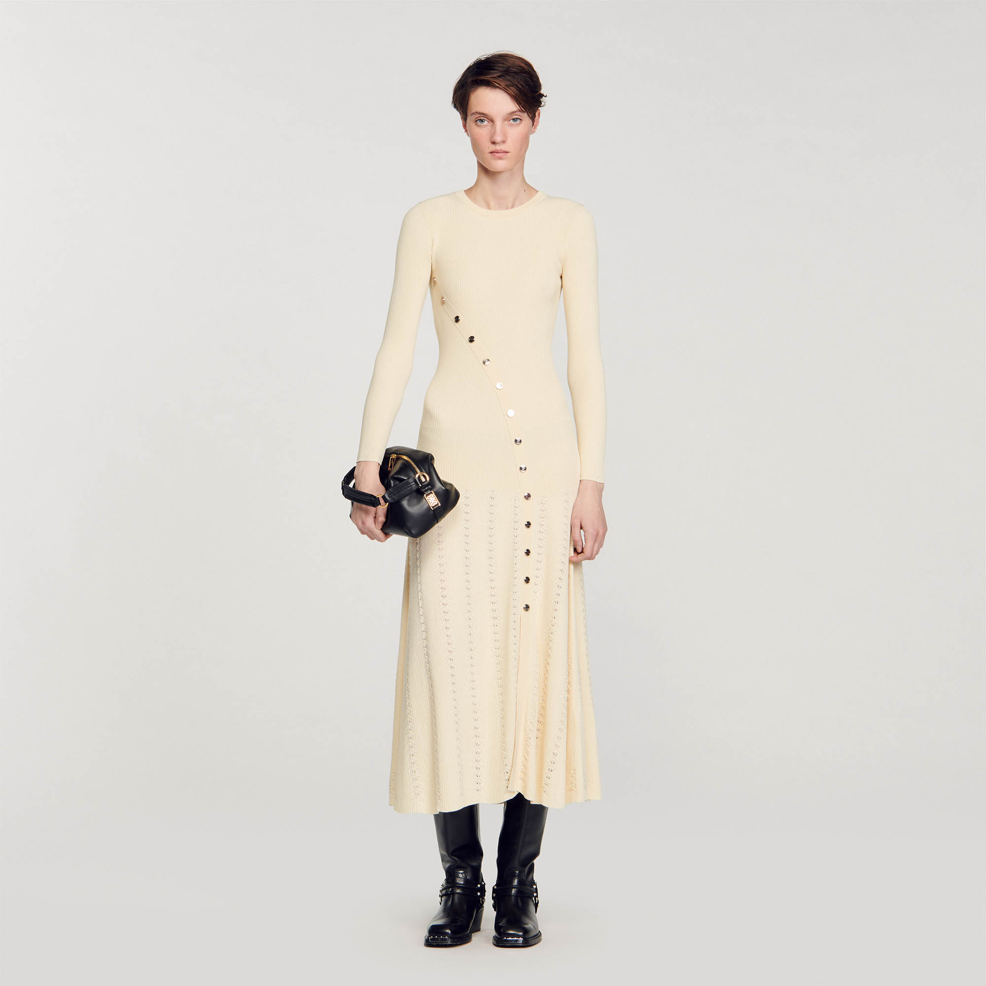 Knit midi dress