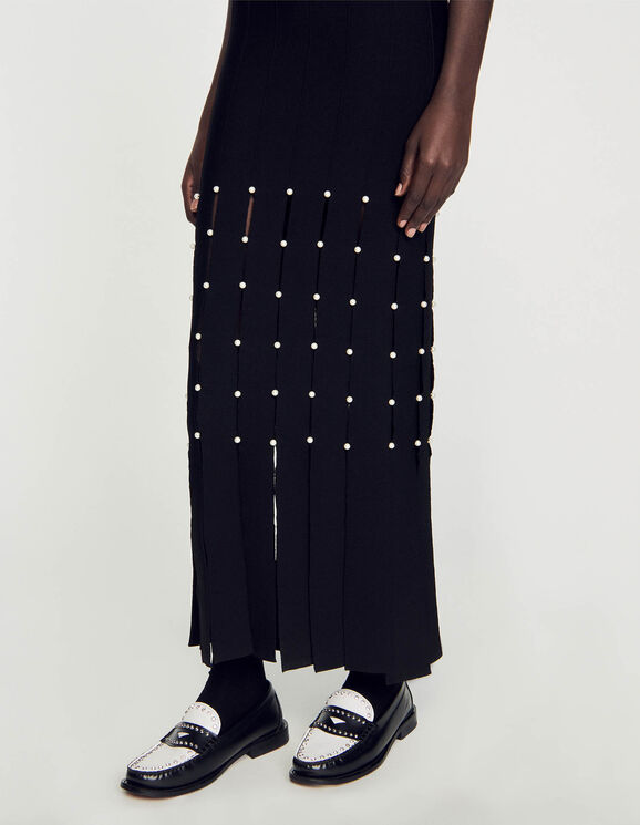 Fringed maxi dress