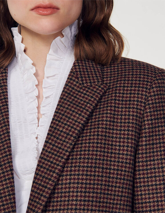 Houndstooth blazer
