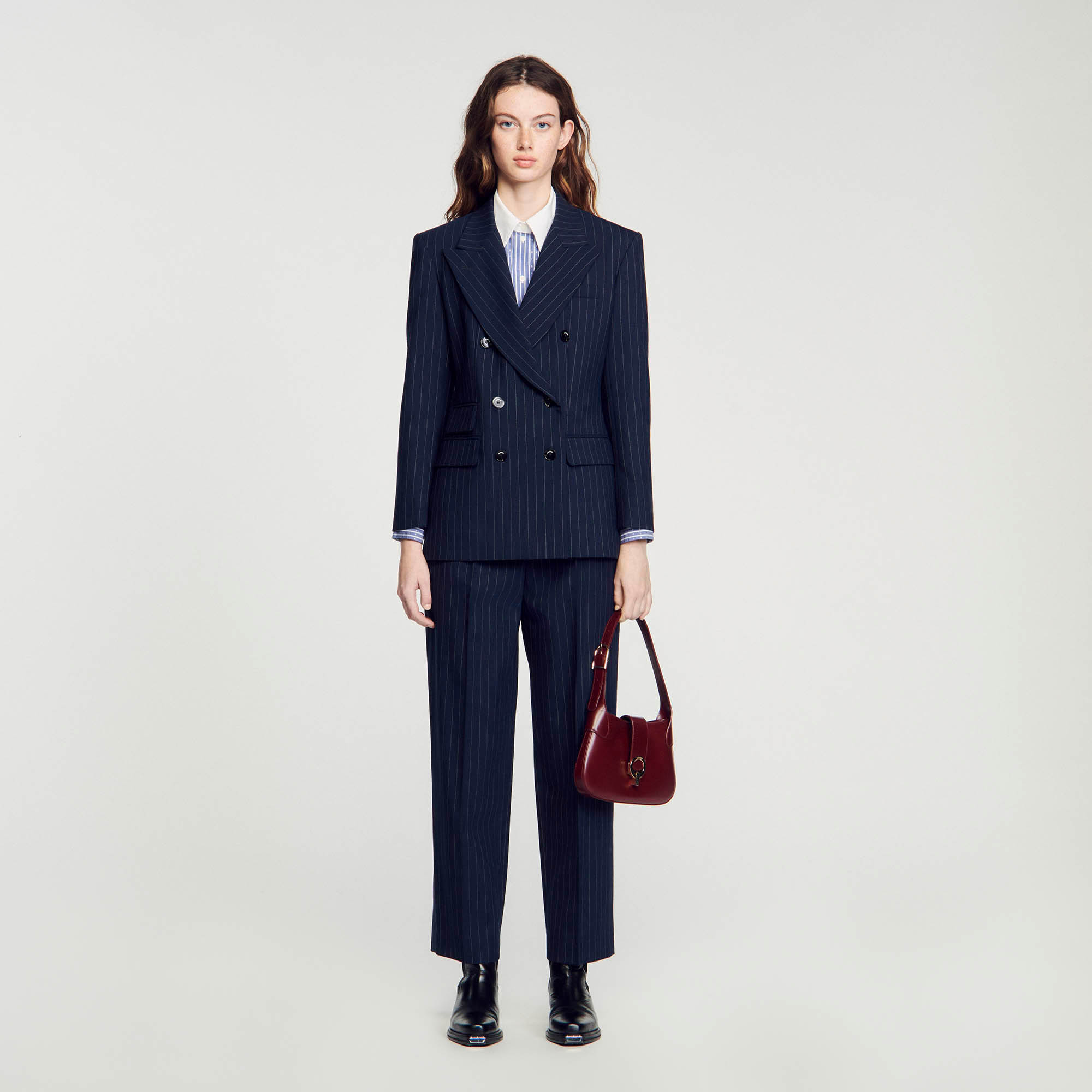 Stripy suit jacket