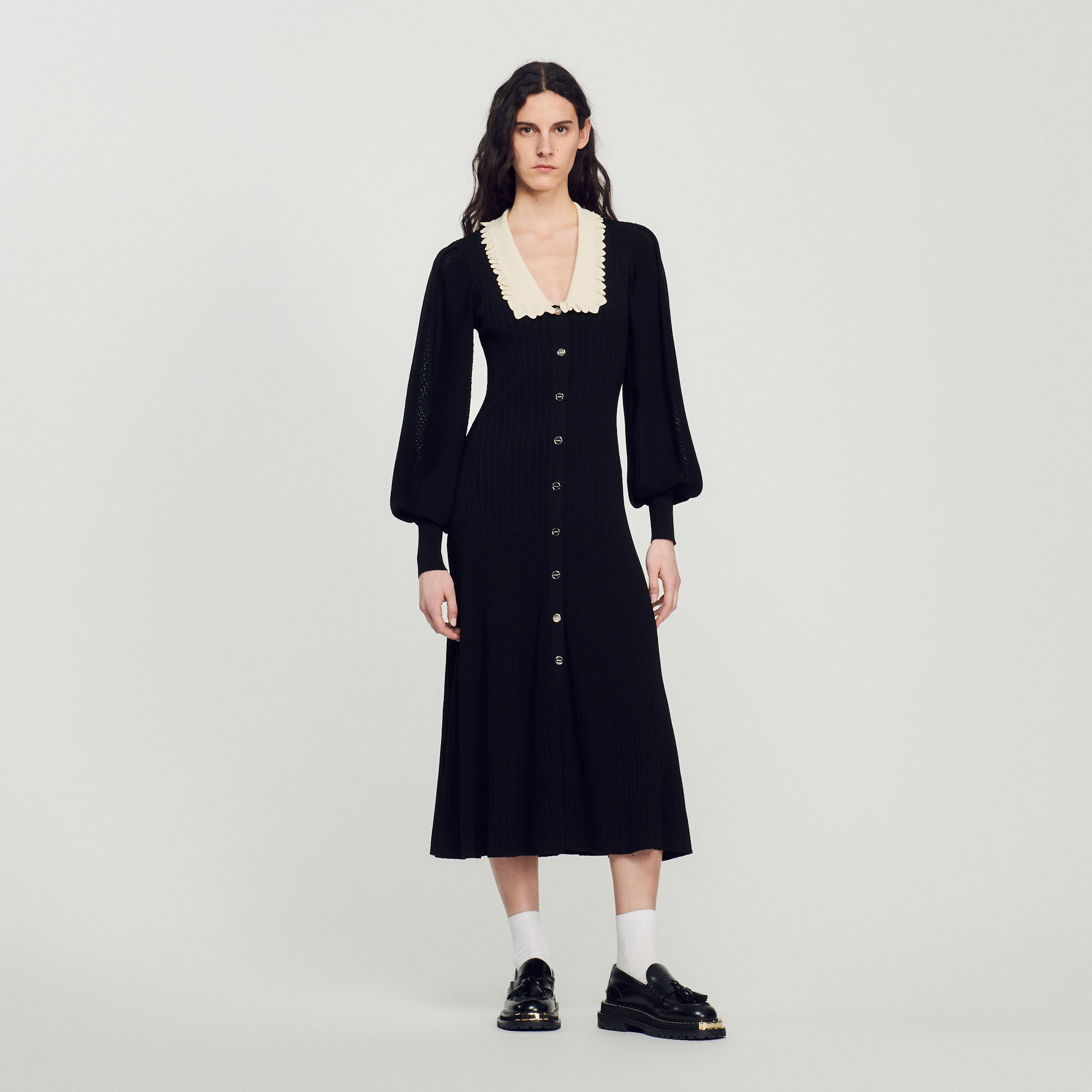 Long dress with long sleeves