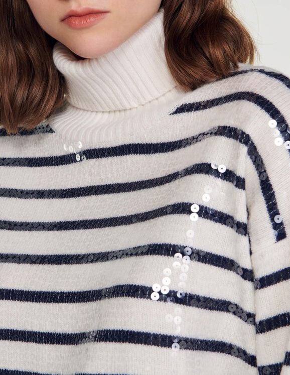 Cropped Breton sweater