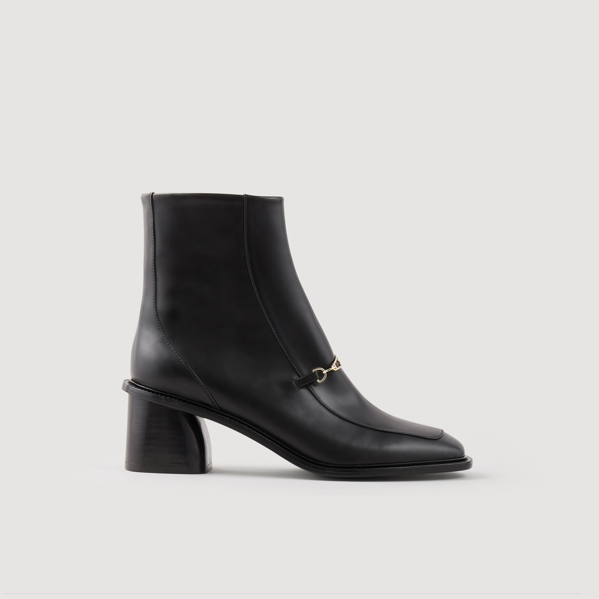 Leather ankle boots