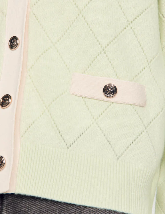 Two-tone cardigan