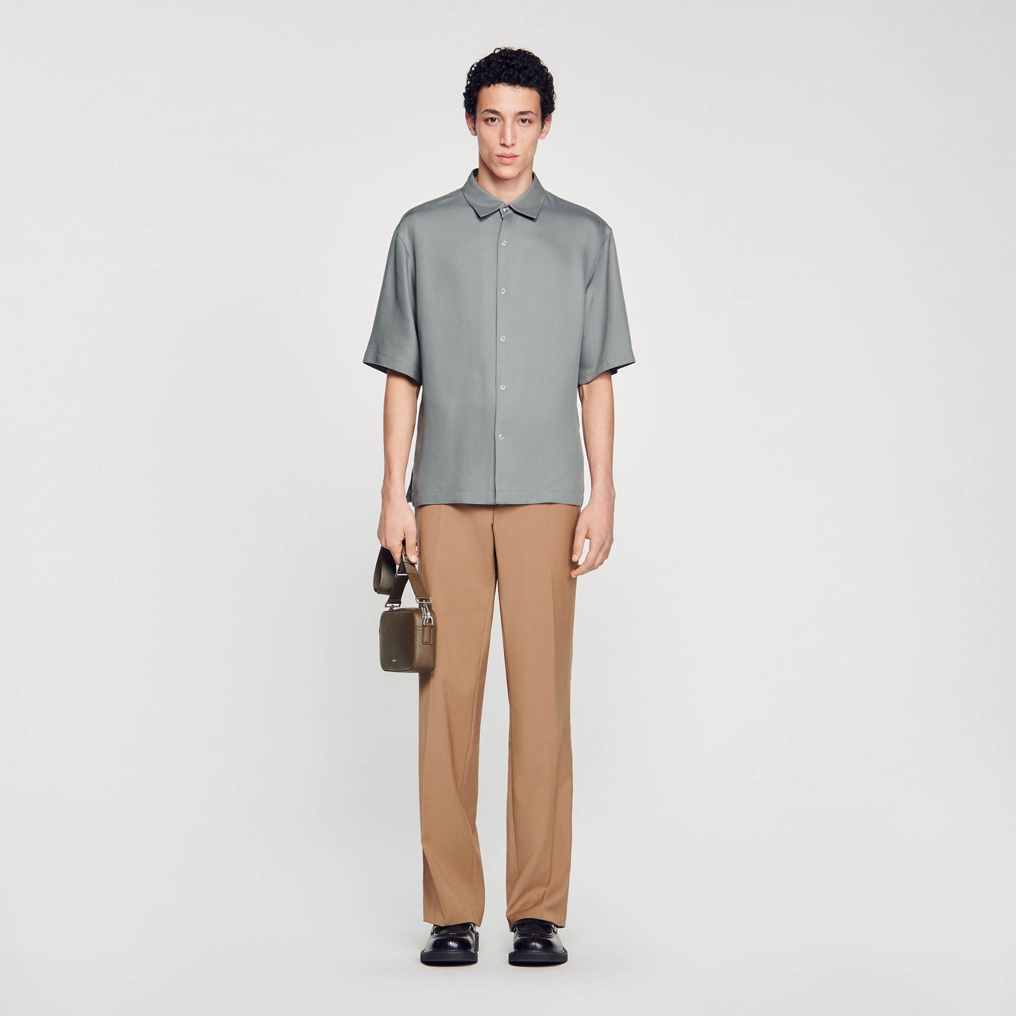 Button-front shirt