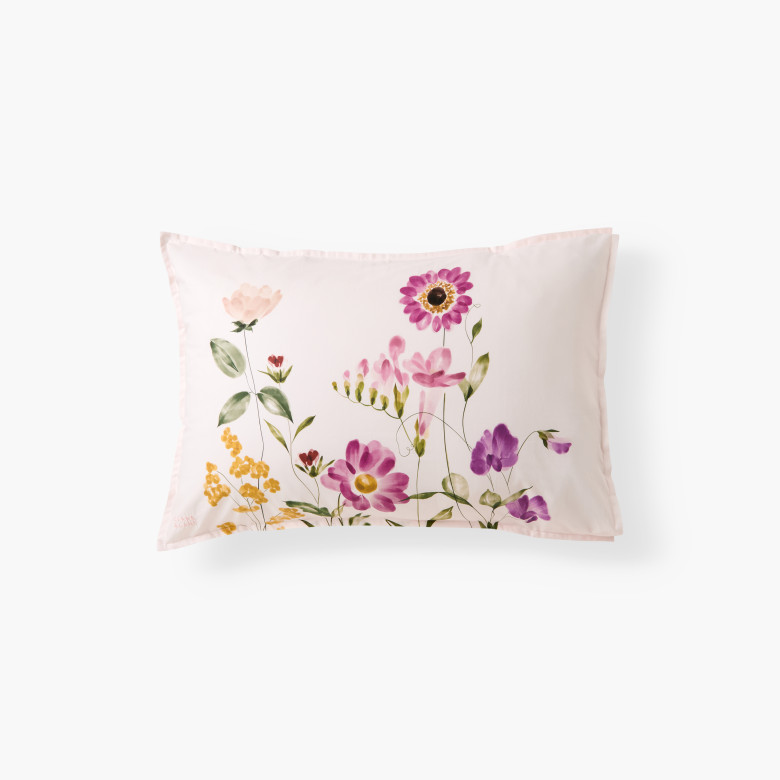 Taie d'oreiller rectangulaire coton Nubepine Eva Edelstein x Carré Blanc