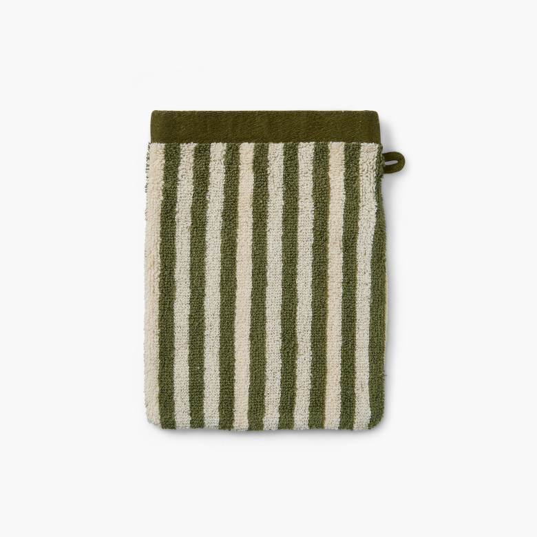 Gant de toilette coton Elie Kaki