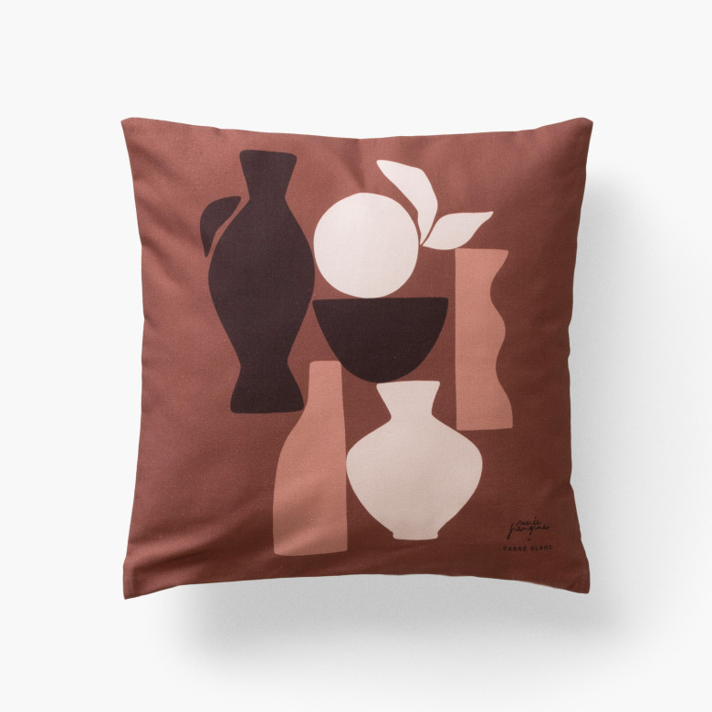 Housse de coussin Safi terre cuite