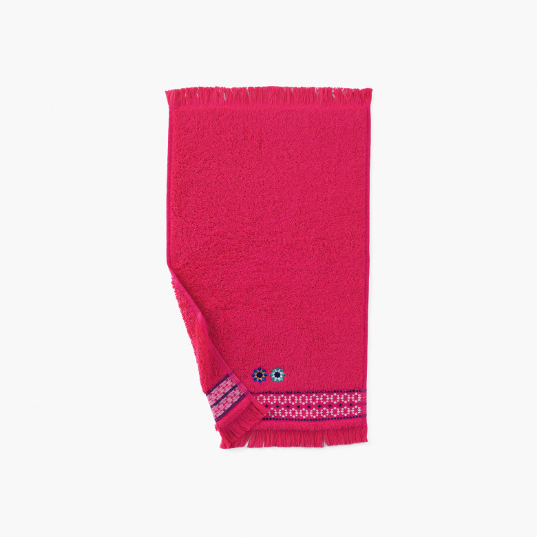 Serviette invité coton Jardin M bougainvillier