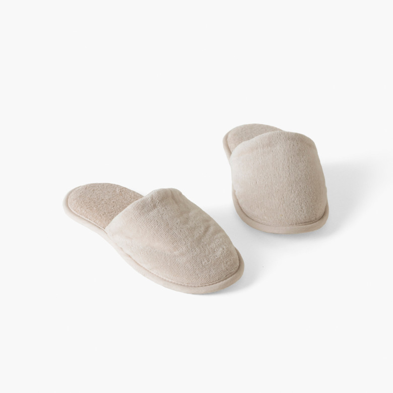 Chaussons mules homme coton Lola lin