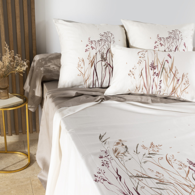 Drap de lit satin de coton Aura