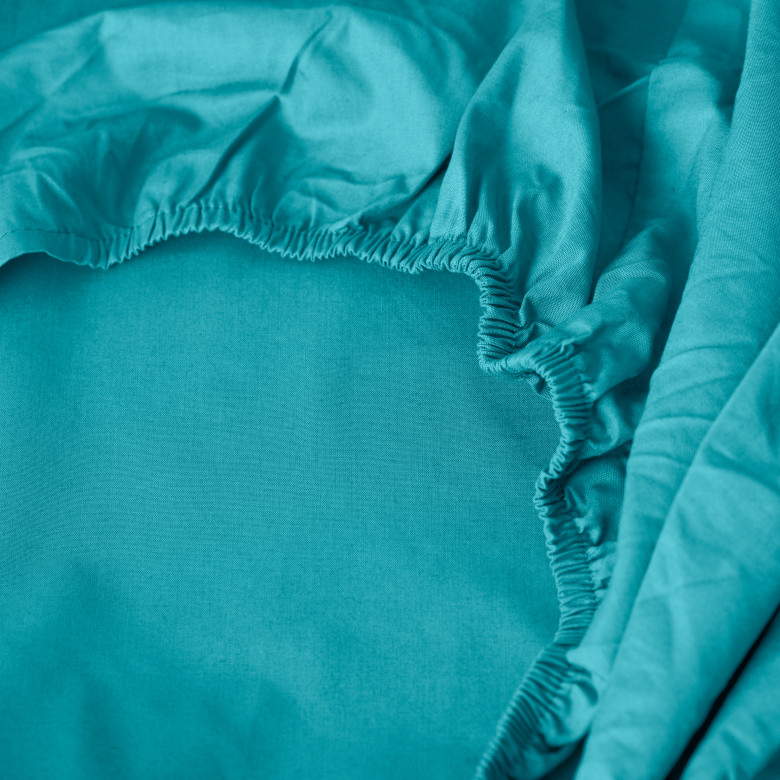 Drap housse percale de coton Neo canard