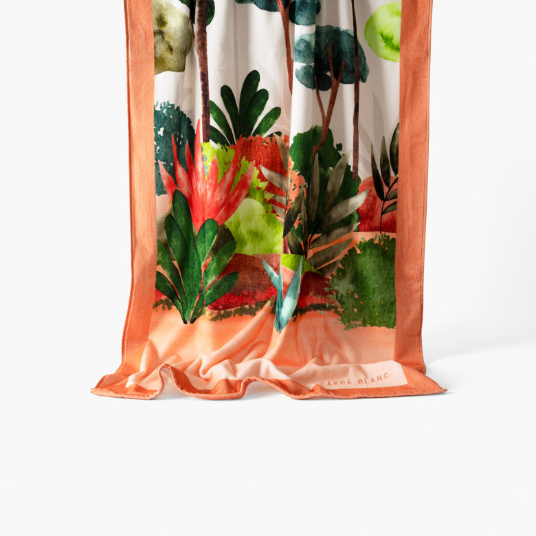 Drap de plage velours de coton Villasol
