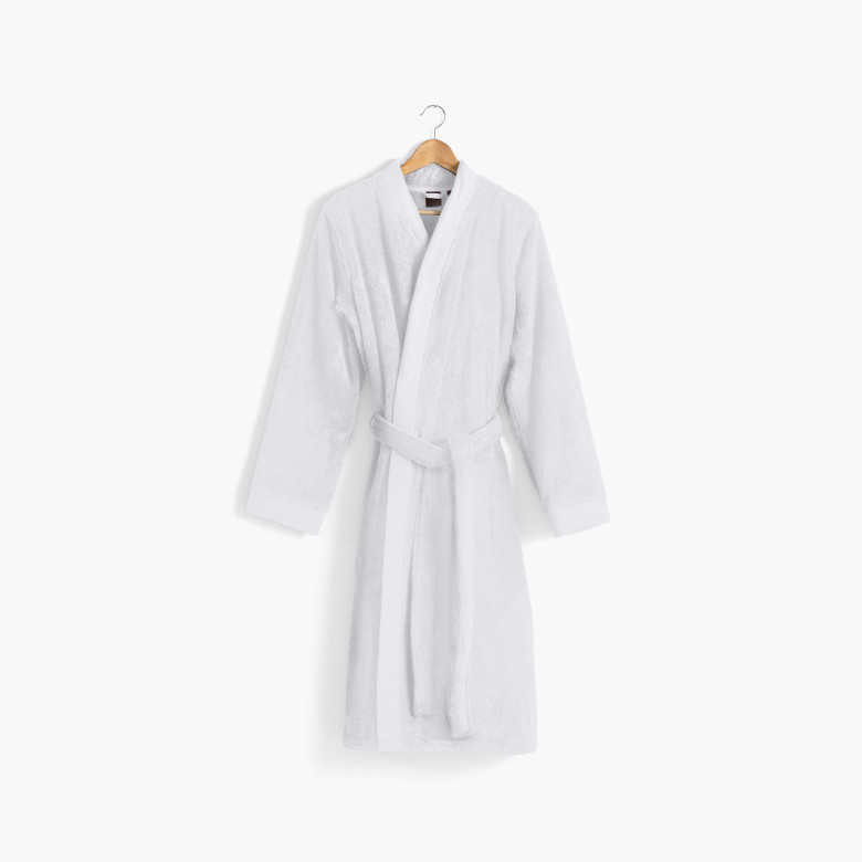 Peignoir homme coton moelleux Roméo blanc