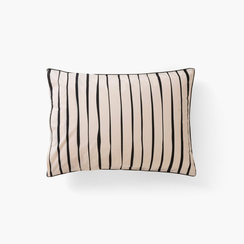 Taie d'oreiller rectangulaire percale de coton bio Gisèle