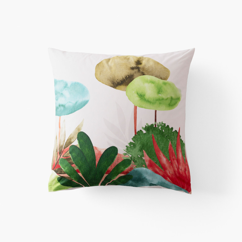 Taie d'oreiller carrée coton Villasol