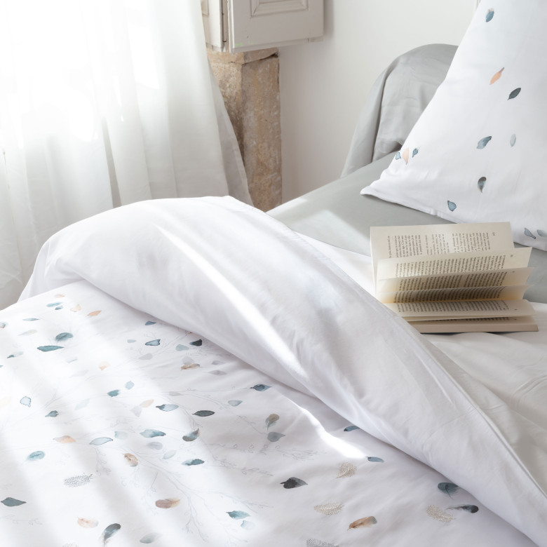 Housse de couette satin de coton Equinoxe