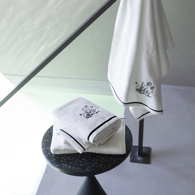 Drap de bain coton Jakè x Carré Blanc