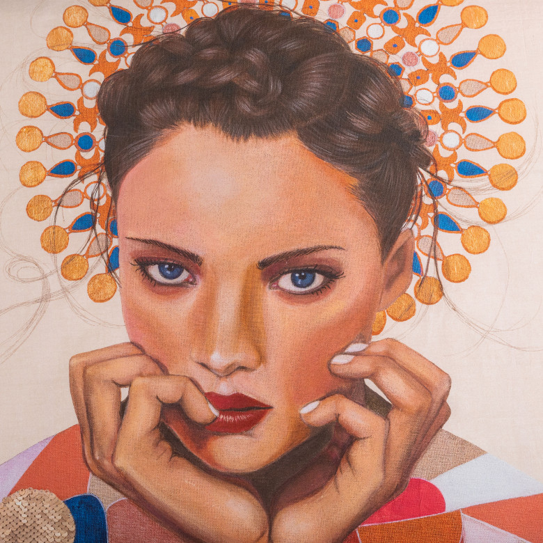 Housse de couette réversible percale de coton Rosangela