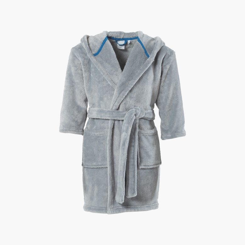 Robe de chambre enfant polaire à capuche Beachful acier